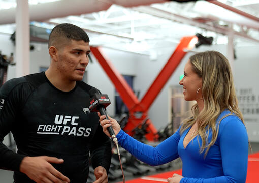Victor Hugo Talks With McKenzie Pavacich After His Submission Victory At The UFC Fight Pass Invitational 6 On March 3, 2024 