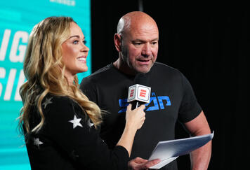 UFC CEO Dana White announces the contract winners during Dana White's Contender Series season seven, week seven at UFC APEX on September 19, 2023 in Las Vegas, Nevada. (Photo by Chris Unger/Zuffa LLC)