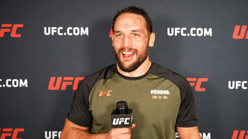 UFC Middleweight Dustin Stoltzfus Reacts With UFC.com After His Submission Victory Over Punahele Soriano At UFC Fight Night: Dariush vs Tsarukyan On December 2.