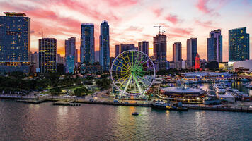 An image of downtown Miami, Florida.